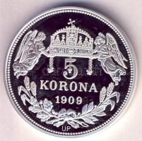 DN "Királyi koronák / 1909 5K - I. Géza" Ag emlékérem (20g/0.999/38,61mm) T:PP Csak 2000db