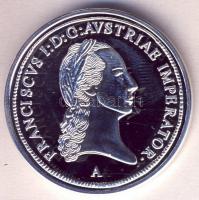 DN. Történelmi féltallérok utánveretben "I. Ferenc féltallérja 1815." Ag (10,37g/0.999) T:...