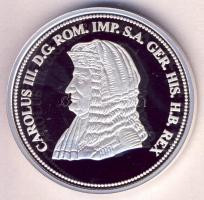 DN "Királyi koronák / 1909 5K - III. Károly" Ag emlékérem (20g/0.999/38,61mm) T:PP Csak 20...