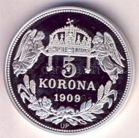 DN "Királyi koronák / 1909 5K - Szent László" Ag emlékérem (20g/0.999/38,61mm) T:PP Csak 2000db
