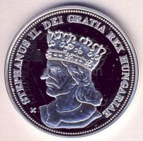 DN "Királyi koronák / 1909 5K - II. István" Ag emlékérem (20g/0.999/38,61mm) T:PP Csak 200...