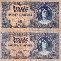 1945. 500P M-N tévnyomat támpéldánnyal T:II