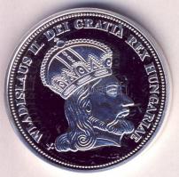 DN "Királyi koronák / 1909 5K - II. Ulászló" Ag emlékérem (20g/0.999/38,61mm) T:PP Csak 20...