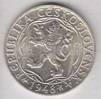 Csehszlovákia 1948. 100K Ag "Károly Egyetem" T:1-
Czechoslovakia 1948. 100 Korun Ag "...