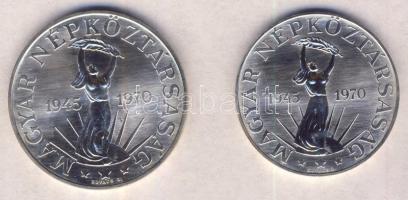1970. 50Ft Ag + 100Ft "Felszabadulás" pár T:BU