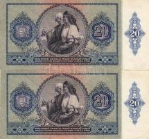 1941. 20P 2db egymás utáni sorszámmal T:I