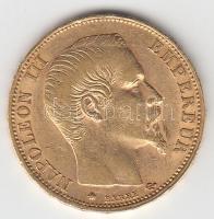 Franciaország/Második Császárság 1860BB 20Fr Au "III. Napóleon" Strasbourg (6.44g/0.900) T:2- France/Second Empire 1860BB 20 Francs Au "Napoleon III" Strasbourg (6.44g/0.900) C:VF