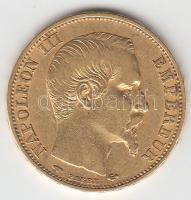 Franciaország/Második Császárság 1858A 20Fr Au "III. Napóleon" Párizs (6.42g/0.900) T:2- France/Second Empire 1858A 20 Francs Au "Napoleon III" Paris (6.42g/0.900) C:VF
