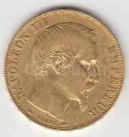 Franciaország/Második Császárság 1854A 20Fr Au "III. Napóleon" Párizs (6.41g/0.900) T:2- France/Second Empire 1854A 20 Francs Au "Napoleon III" Paris (6.41g/0.900) C:VF