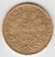 Franciaország/Második Császárság 1856A 20Fr Au "III. Napóleon" Párizs (6.4g/0.900) T:2-
Fr...