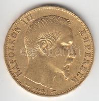 Franciaország/Második Császárság 1854A 20Fr Au "III. Napóleon" Párizs (6.45g/0.900) T:2- France/Second Empire 1854A 20 Francs Au "Napoleon III" Paris (6.45g/0.900) C:VF