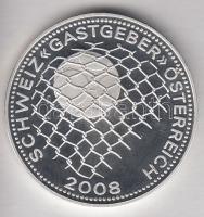 2008. "Svájc - Ausztria / Labdarúgó EB" ezüstözött fém emlékérem (40mm) T:PP
2008. "S...