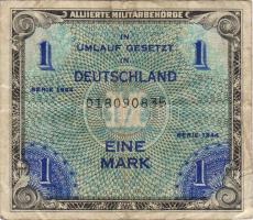 D.Reich 1945. Nemzetközi megszállás USA nyomat "F" jellel T:II