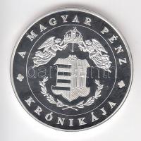DN "A magyar pénz krónikája - Szent László törvényei" Ag(999) emlékérem, (20g/38,61mm) T:P...