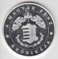 DN "A magyar pénz krónikája - A III. Köztársaság kikiáltása" Ag(999) emlékérem, (20g/38,61...