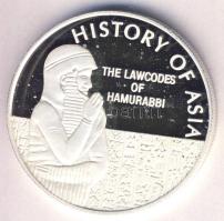 Niue 2003. 5$ Ag "Ázsia történelme - Hammurápi törvénykönyve" T:PP Tanúsítvánnyal Niue 2003. 5$ Ag "History of Asia - The Lawcodes of Hamurabbi" C:PP with certificate