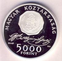 2007. 5000Ft Ag "Batthyány Lajos" T:PP Tanúsítvánnyal