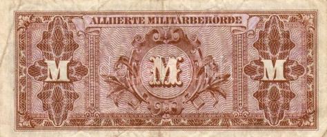 D.Reich 1945. Nemzetközi megszállás szovjet nyomat 100M "-" jelzéssel 8db-os sorozatszámma...