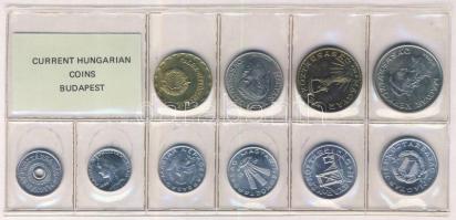 1985. 2f-20Ft 10db klf érmés forgalmi sor fóliatokban T:1