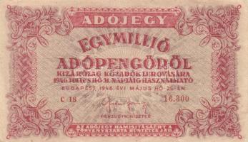 15db különféle pengő, milpengő, bankjegy + 4db klf adópengő T:II,II-