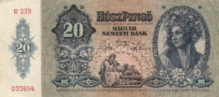 15db különféle pengő, milpengő, bankjegy + 4db klf adópengő T:II,II-