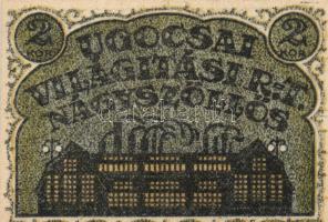 Nagyszőllős 1919. "Ugocsai Világítási Rt." értékjegy 50f, 1K, 2K, 3K, 5K T:I