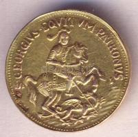 Szent György érem Au modern emlékveret, nemesfém jelzéssel "S GORGIVS EQVITVM PATRONVS / IN TEM...