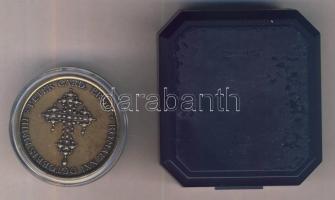 2003. Erdő Péter érsek, bíboros és prímás Br emlékérem adományozói dísztokban "PATRONA HUNGARIA...