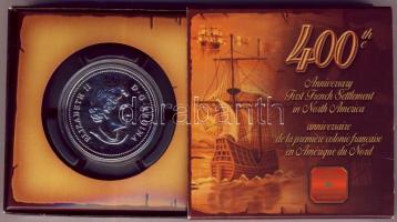 Kanada 2004. 1$ Ag "400 éves az első francia kolónia Észak Amerikában" (25,175g/0.999/36mm...