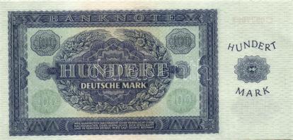 NDK 1948. 100M nyomdai hibás! T:I-(két nagyon enyhe papírhajlás szélen)
GDR 1948. 100 Mark printing ...