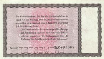 Német 3.Birodalom 1933. 10RM "ENTWERTET" perforációval T:I-(nagyon apró papírhiány alul)
G...