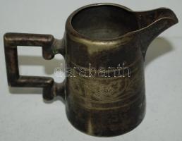 Dekoratív alpakka kiöntő /  Nickel silver jug, 8cm