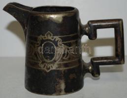 Dekoratív alpakka kiöntő / 
Nickel silver jug, 8cm