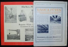 cca 1900 10 db régi reklámnyomtatvány Vécsey Jenő: gépek és daruk / 
10 old commercial printed matte...