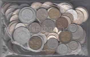 Vegyes fémpénz tétel, közte román, lengyel, szlovák és csehszlovák pénzek, összesen 124db T:vegyes Mixed coin from Romania, Poland, Slovakia and Czechoslovakia, all 124pcs C:mixed