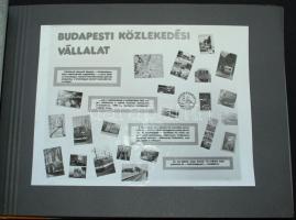 1984 BKV Forgalombiztonsági Kiállítás albuma 27db klf méretű fotóval