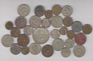 Vegyes fémpénz tétel 1915-1982. közte orosz, bolgár, albán pénzek, összesen 30db közte ezüstök is! T:vegyes 1915-1982. Mixed coins from Bulgaria, Russia, Albania all 30pcs with silver coins! C:mixed