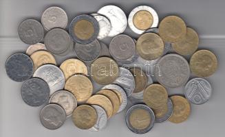 Vegyes fémpénz tétel köztes olasz, görög, spanyol pénzek, összesen 47db T:vegyes 1915-1982. Mixed coins from Greece, Italy, Spain all 47pcs C:mixed