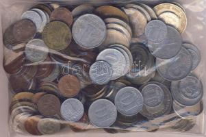 NSZK/NDK vegyes fémpénz, összesen 0,4kg T:vegyes GFR/GDR mixed coins, all 0,4kg C:mixed