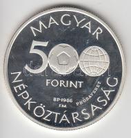 1986. 500Ft Ag "Labdarúgó Vb / Mexikó / Stadion" PRÓBAVERET T:PP Csak 50db! R!