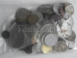Vegyes fémpénz tétel összesen 0,5kg súlyban, közte 3db Ag (ezüst) is T:vegyes Mixed coins, all 0,5kg with three Ag coins C:mixed