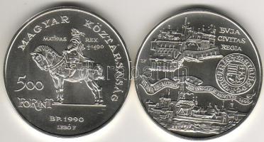 1990. "Mátyás király I-II" 500Ft+500Ft ezüst tanúsítvámmyal T:BU