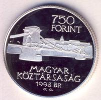 1998. 750Ft Ag "Budapest egyesítésének 125. évfordulója" T:PP