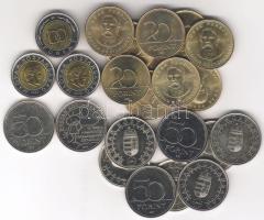 2002-2004. 20Ft "Deák" (10x), 50Ft "EU" (5x), 50Ft "Gyerek" (5x), 100Ft "Kossuth" (3x) T:2