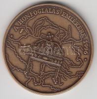 Lebó Ferenc (1960-) 1996. "A Honfoglalás emlékére - Honteremtő hadjáratok" Br emlékérem (4...