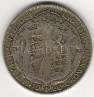 Anglia 1921. 1/2C ezüst T:3