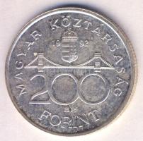 1992. 200Ft Ag "MNB" (3x) T:2,2-