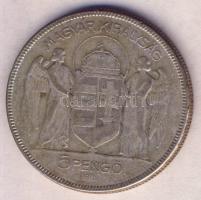 1930. 5P Ag "Horthy-jobbra" (5x) T:3