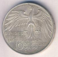 NSZK 1972G 10M Ag "Olimpia-München" T:2 GFR 1972G 10 Mark Ag "Olymics Munich" C:XF