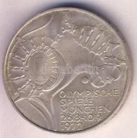 NSZK 1972G 10M Ag "Olimpia-München" T:2
GFR 1972G 10 Mark Ag "Olymics Munich" C:...
